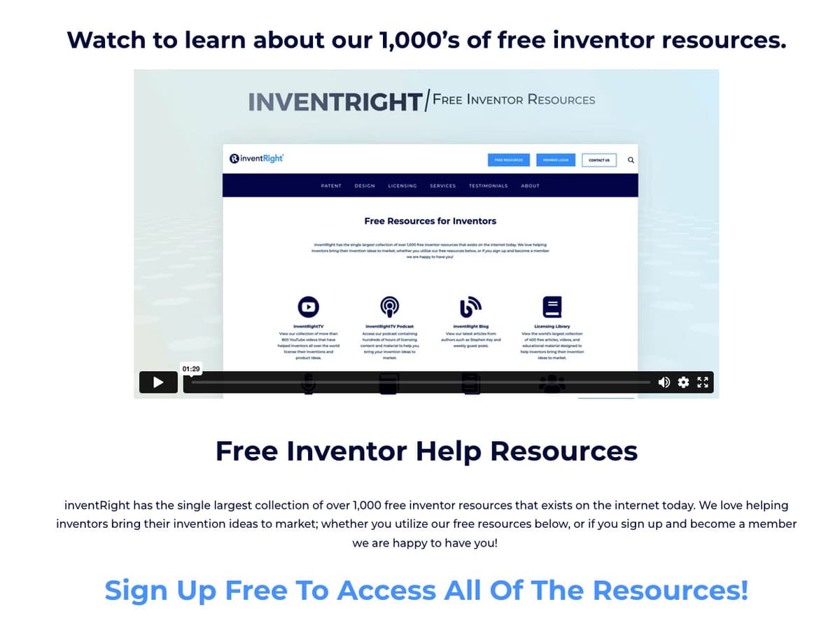 Free Inventor Help Resources