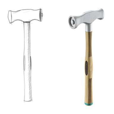 A virtual prototype of a hammer produced by inventRight