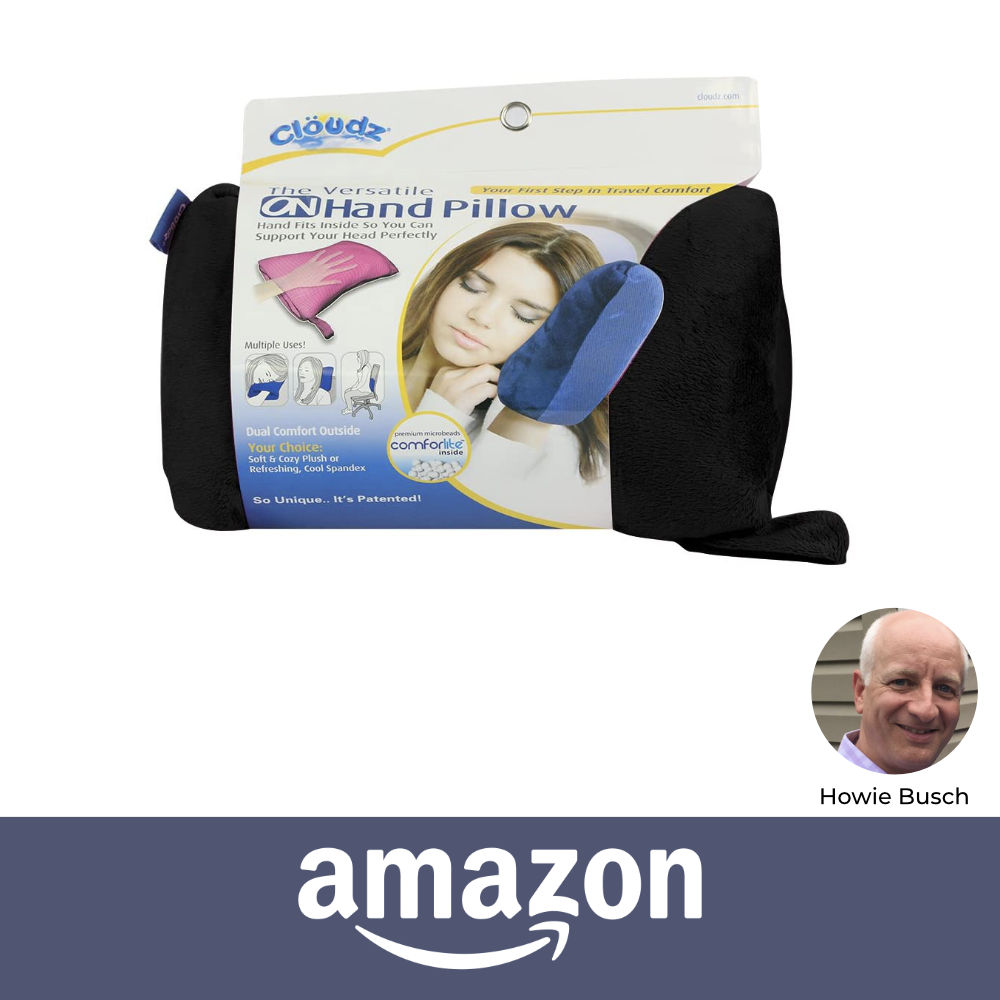 On Hand Travel Pillow Invented by Howie Busch